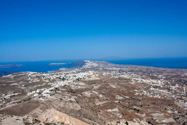 Piccoli Villaggi Sull Isola Santorini — Foto Stock