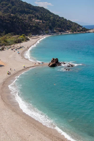 Potami Beach Wyspie Samos — Zdjęcie stockowe