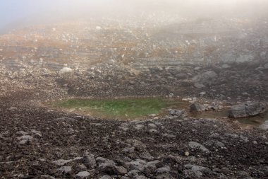 Göl yedi Gölü vadisinde siste yakaladı