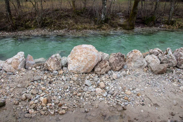 Rochers Devant Rivière — Photo