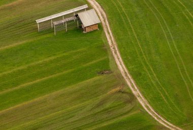 yolun yanında küçük saman