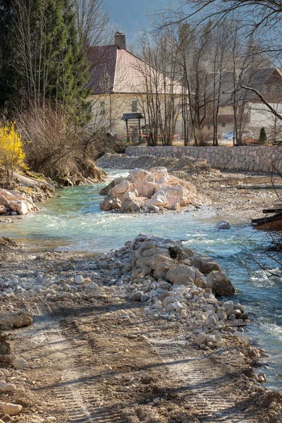 Gros Rochers Dans Rivière — Photo