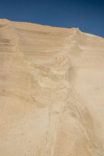 Lua Como Cênica Praia Sarakiniko — Fotografia de Stock