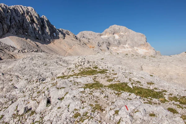 Mountain Platón Csúcs Triglav Mögött — Stock Fotó