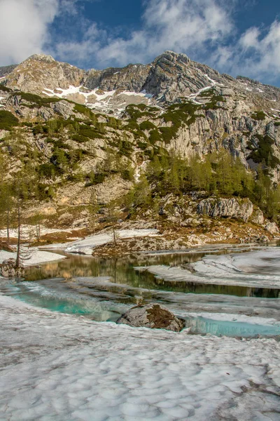 Mountain Spicje Con Lago Più Grande Della Valle Del Triglav — Foto Stock