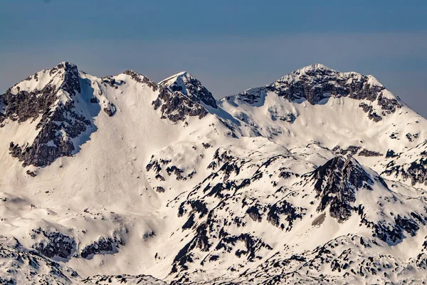 Bohinjer Berge Mit Sonnenlicht Bedeckt — Stockfoto