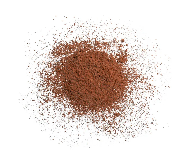 Cocoa Powder White Background — Stock Photo, Image