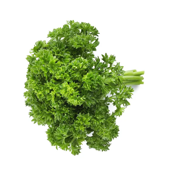 Bunch Fresh Green Parsley White Background — Stock Photo, Image