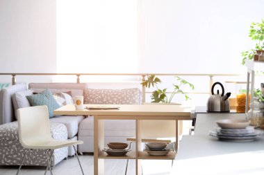 Şık mutfak iç ayarı. Ev tasarımı için fikir