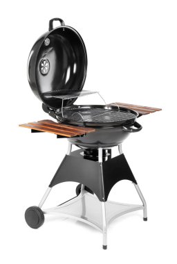 Yeni modern Barbekü ızgara beyaz arka plan üzerinde