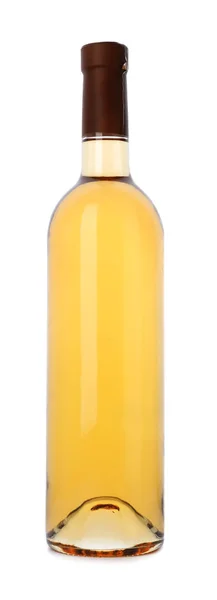 Бутылка Дорогого Вина Белом Фоне — стоковое фото