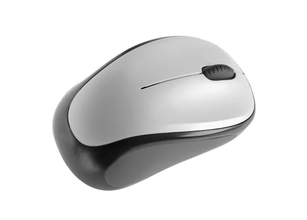 Mouse Computador Moderno Fundo Branco — Fotografia de Stock