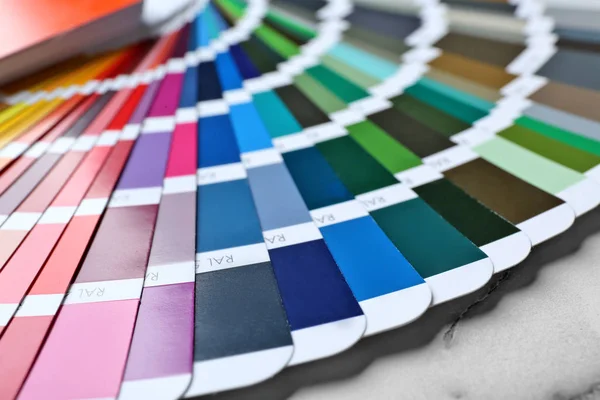 Color Palette Samples Closeup — Stock Photo, Image