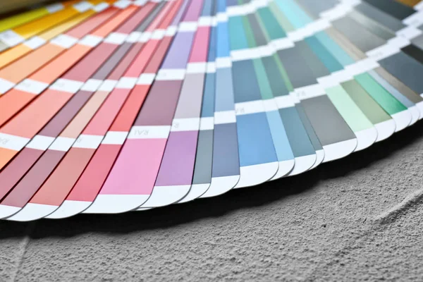 Color Palette Samples Grey Background — Stock Photo, Image