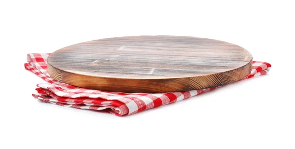 Tavola Legno Sfondo Bianco Utensile Cucina — Foto Stock