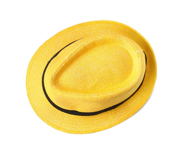 Summer Hat White Background Beach Object — Stock Photo, Image