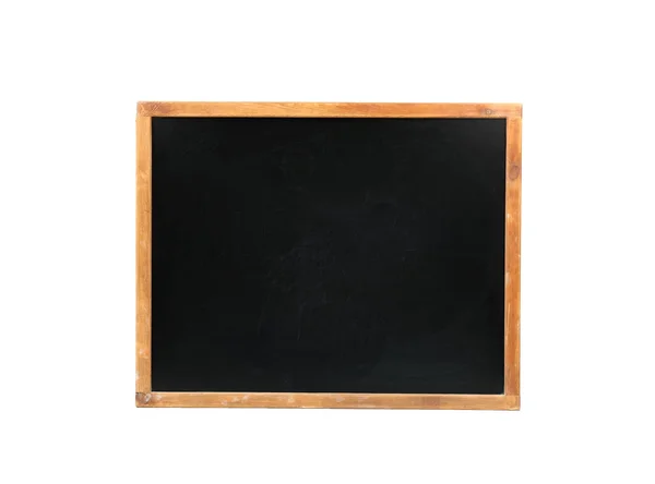 在白色背景上清洁黑板 学校设备 — 图库照片