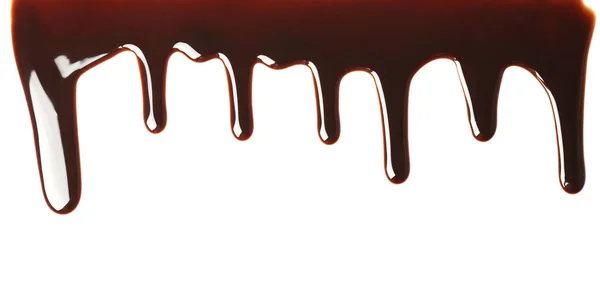 바탕에 흐르는 초콜릿 — 스톡 사진