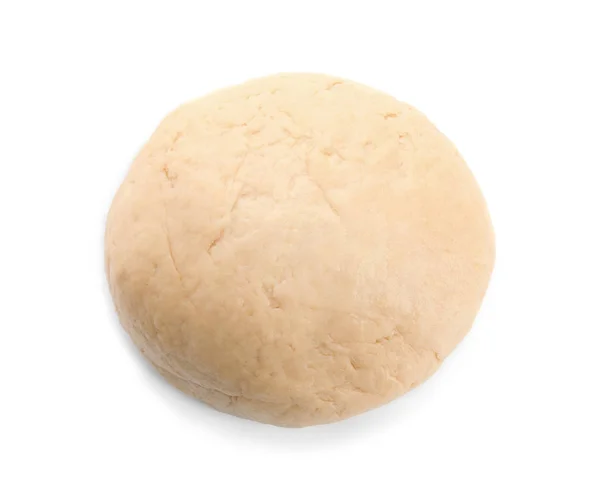 Fresh Raw Dough White Background — Stock Photo, Image