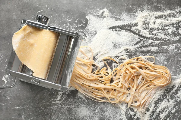 Pasta Maker Dough Table Top View — Stock Photo, Image