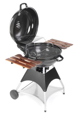 Yeni modern Barbekü ızgara beyaz arka plan üzerinde