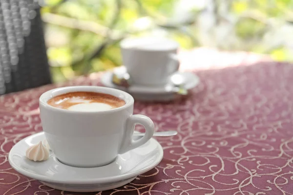 Copa Delicioso Café Aromático Mesa — Foto de Stock