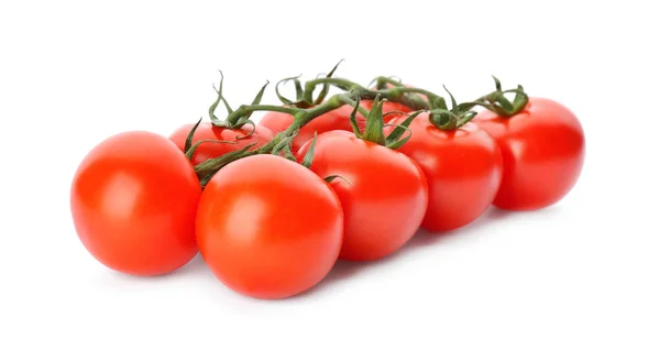 Färska Mogna Röda Tomater Vit Bakgrund — Stockfoto