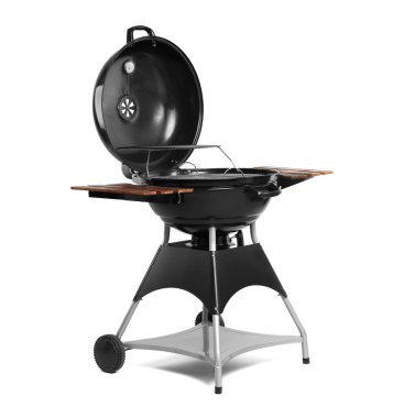 Yeni modern Barbekü ızgara beyaz arka plan üzerinde