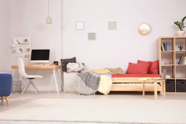 Modern çocuk odası iç rahat yatak