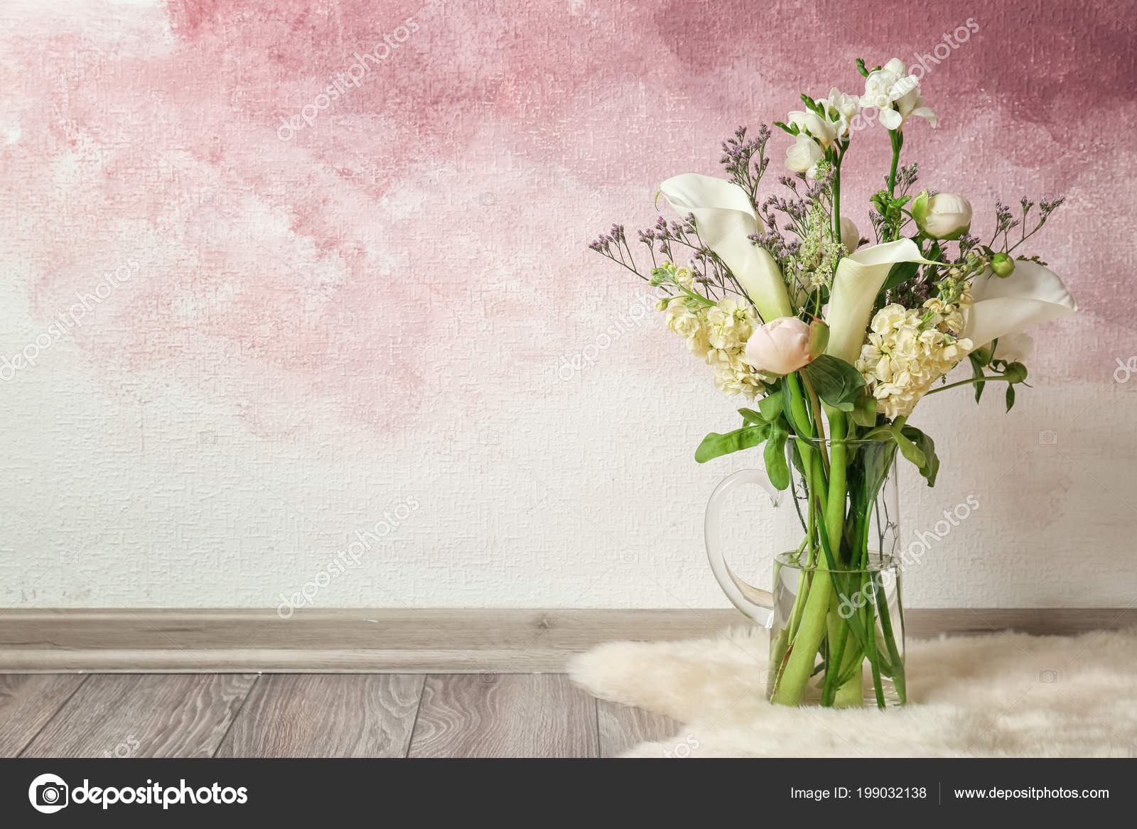 Big Floor Flower Vase Vase Bouquet Beautiful Flowers Floor