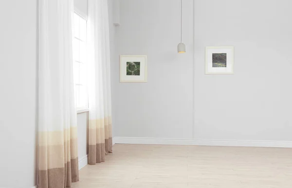 Empty living room with window. Interior design