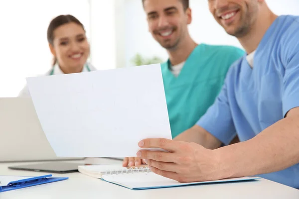 Group Doctors Attending Meeting Clinic Cardiology Conference — Stock Photo, Image