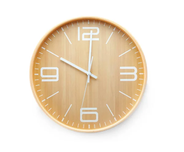 白い背景の上のモダンな時計 時間管理 — ストック写真