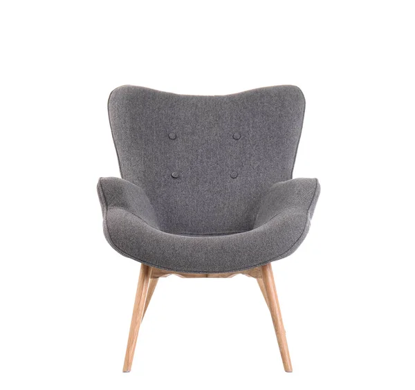 Fauteuil Confortable Sur Fond Blanc Élément Intérieur — Photo