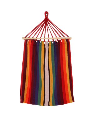 Beyaz arka plan üzerinde rahat hamak