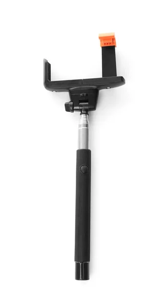 Selfie Stick Fundo Branco — Fotografia de Stock