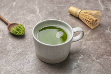 Taze matcha çay tablo