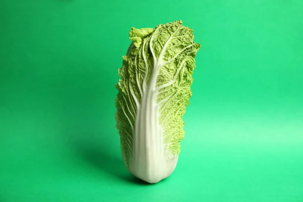 Fresh Ripe Cabbage Color Background — Stock Photo, Image