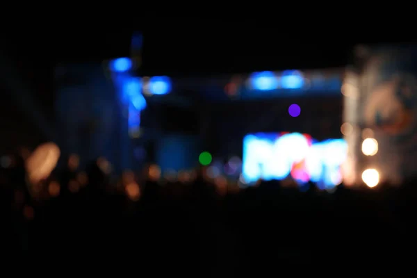 Vista Borrosa Del Festival Aire Libre — Foto de Stock