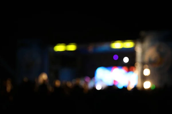 Vista Borrosa Del Festival Aire Libre — Foto de Stock