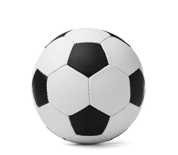 Fotboll Vit Bakgrund Fotbollsutrustning — Stockfoto