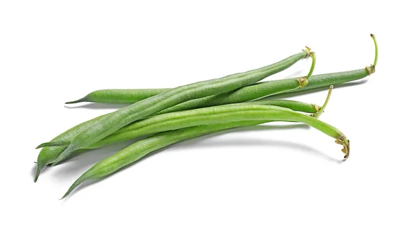 白い背景の新鮮な豆フランス — ストック写真