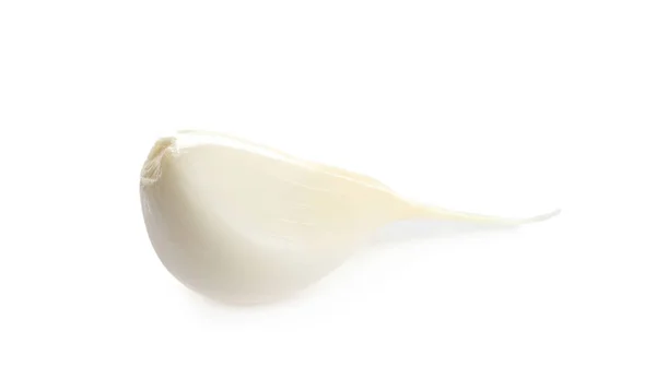 Fresh Ripe Garlic Clove White Background — Stock Photo, Image
