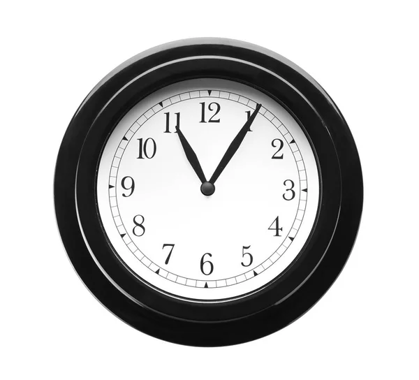 Moderne Uhr Auf Weißem Hintergrund Zeitmanagement — Stockfoto