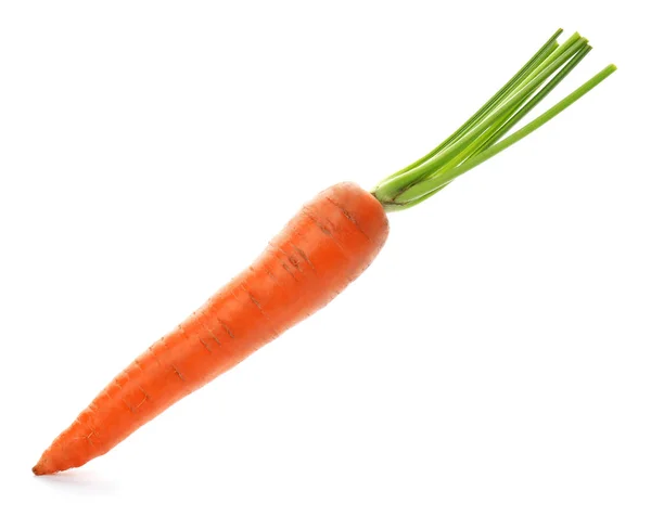 Ripe Fresh Carrot White Background — Stock Photo, Image
