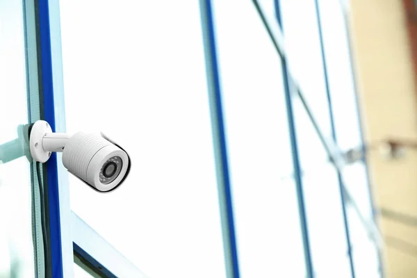 Modern Security Cctv Camera Wall Outdoors — Stock Photo, Image