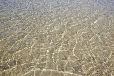 Saf deniz suyu güneşli yüzeyine