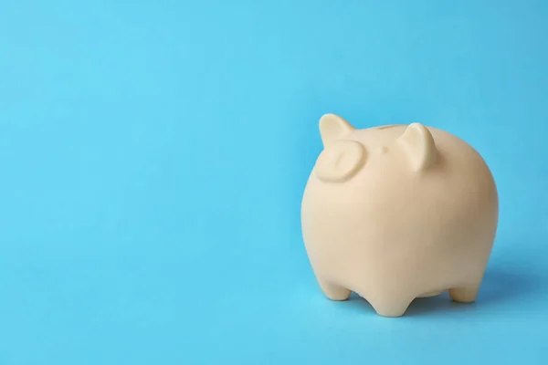 Schattig Piggy Bank Kleur Achtergrond Geld Besparing — Stockfoto
