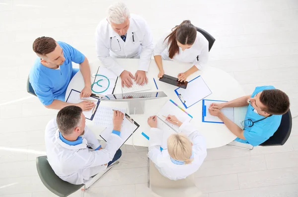 Skupina Lékařů Účastní Setkání Klinice Kardiologická Konference — Stock fotografie
