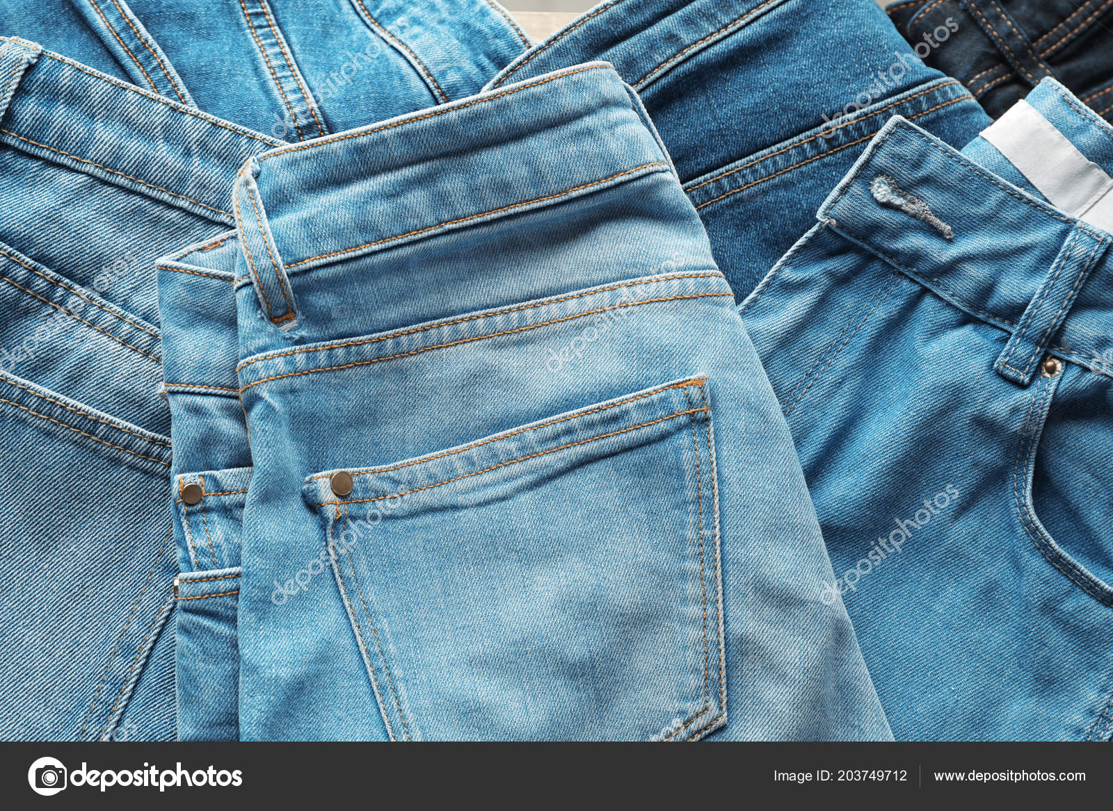 different colors of jeans